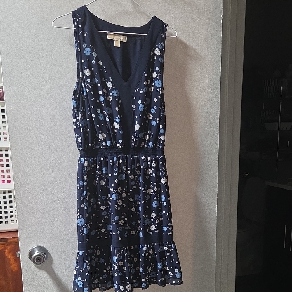 Michael Kors Midnight Blue Floral Dress